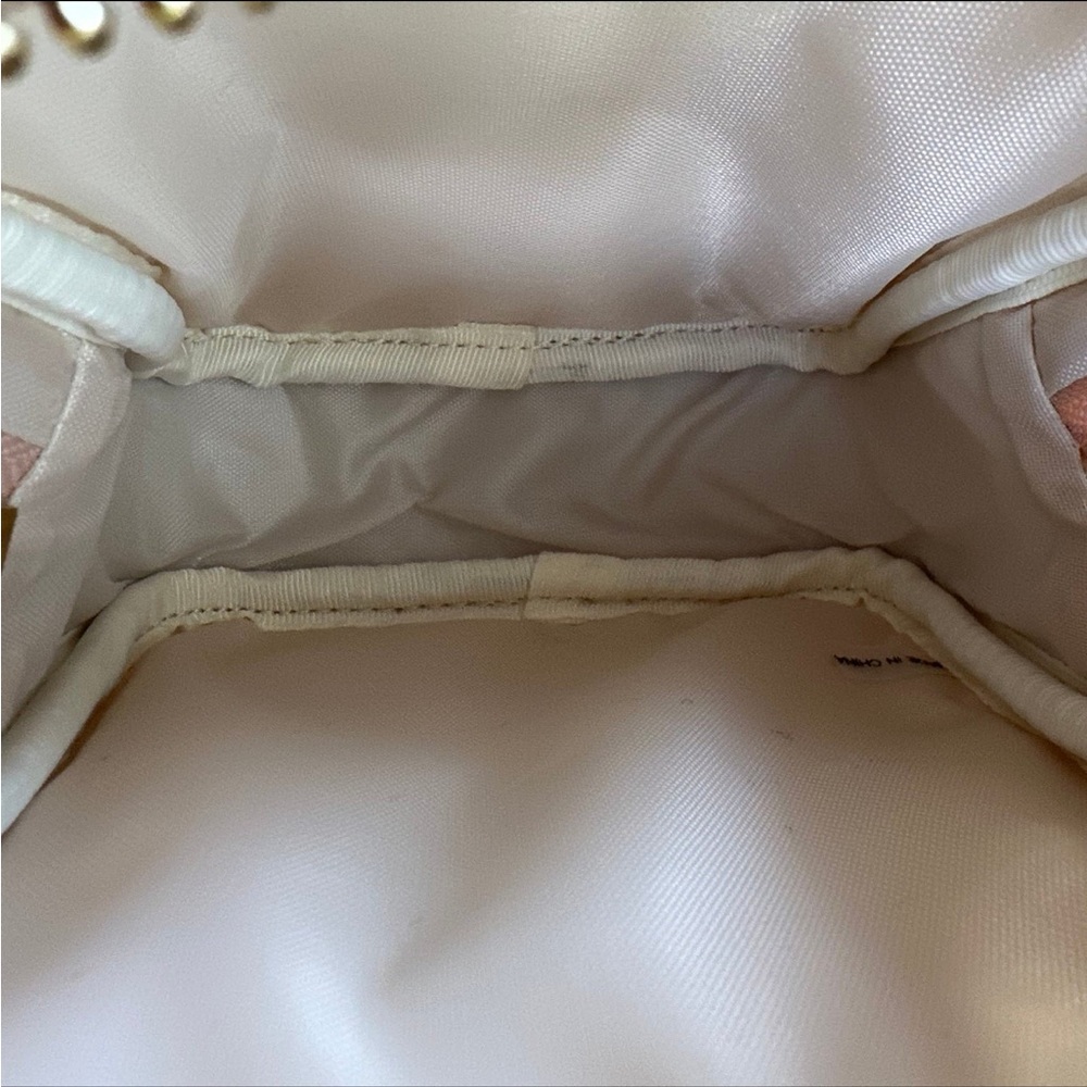 🆕 Stoney Clover Lane Vegan Leather Pink Shell Embossed Peach Mini Pouch - Picture 5 of 6